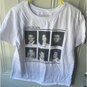 Friends White Crop t-shirt size Large